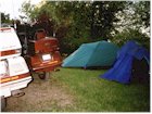 Camping outside Great Falls, Montana